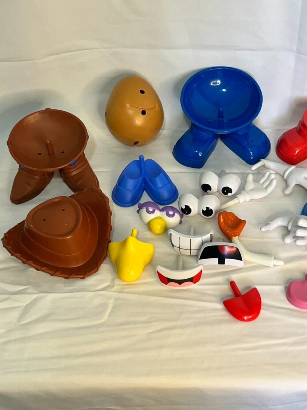 Mr Potato Head Lot Mixed Accessories Baby tater Cowboy Baseball Shoes Eyes Arms